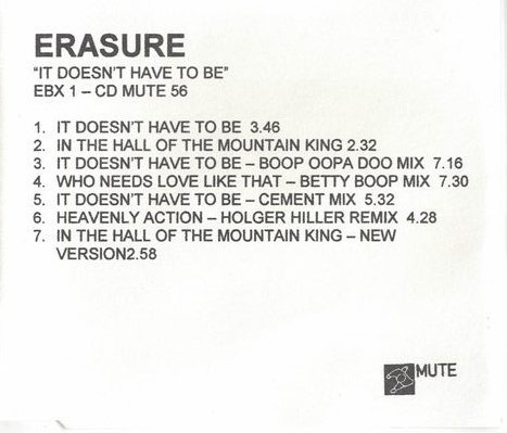 It Doesn't Have To Be